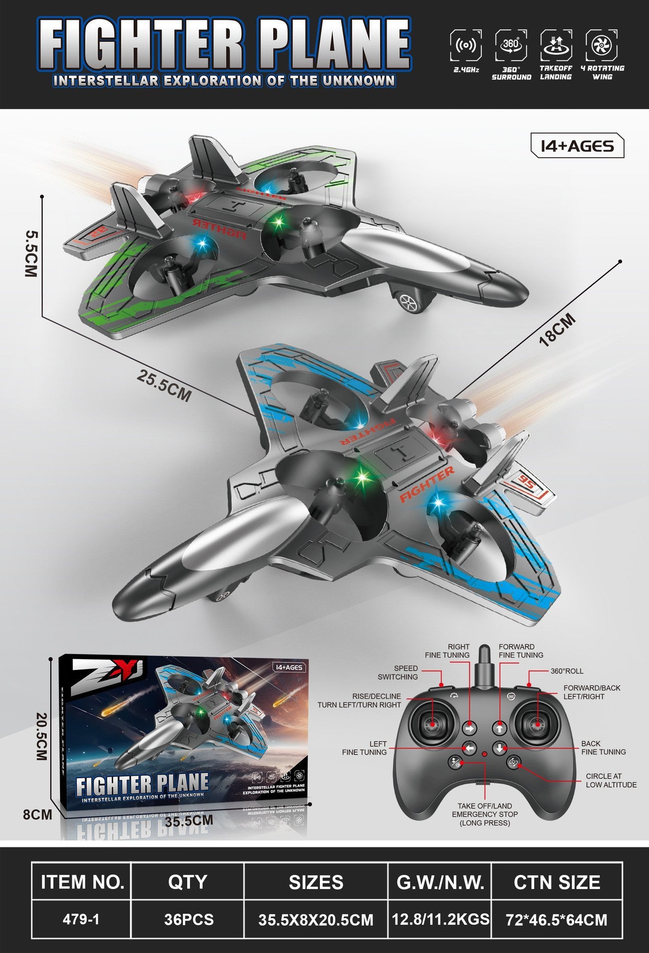 Remote Control Fighter Jet