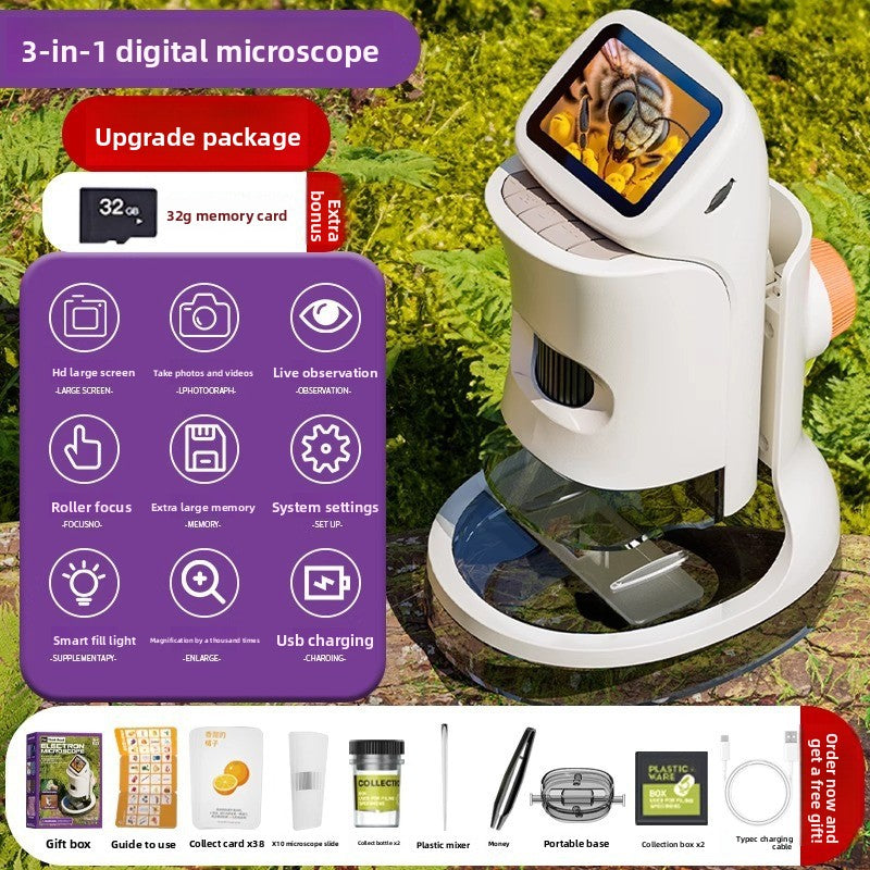 Table Microscope with Slides